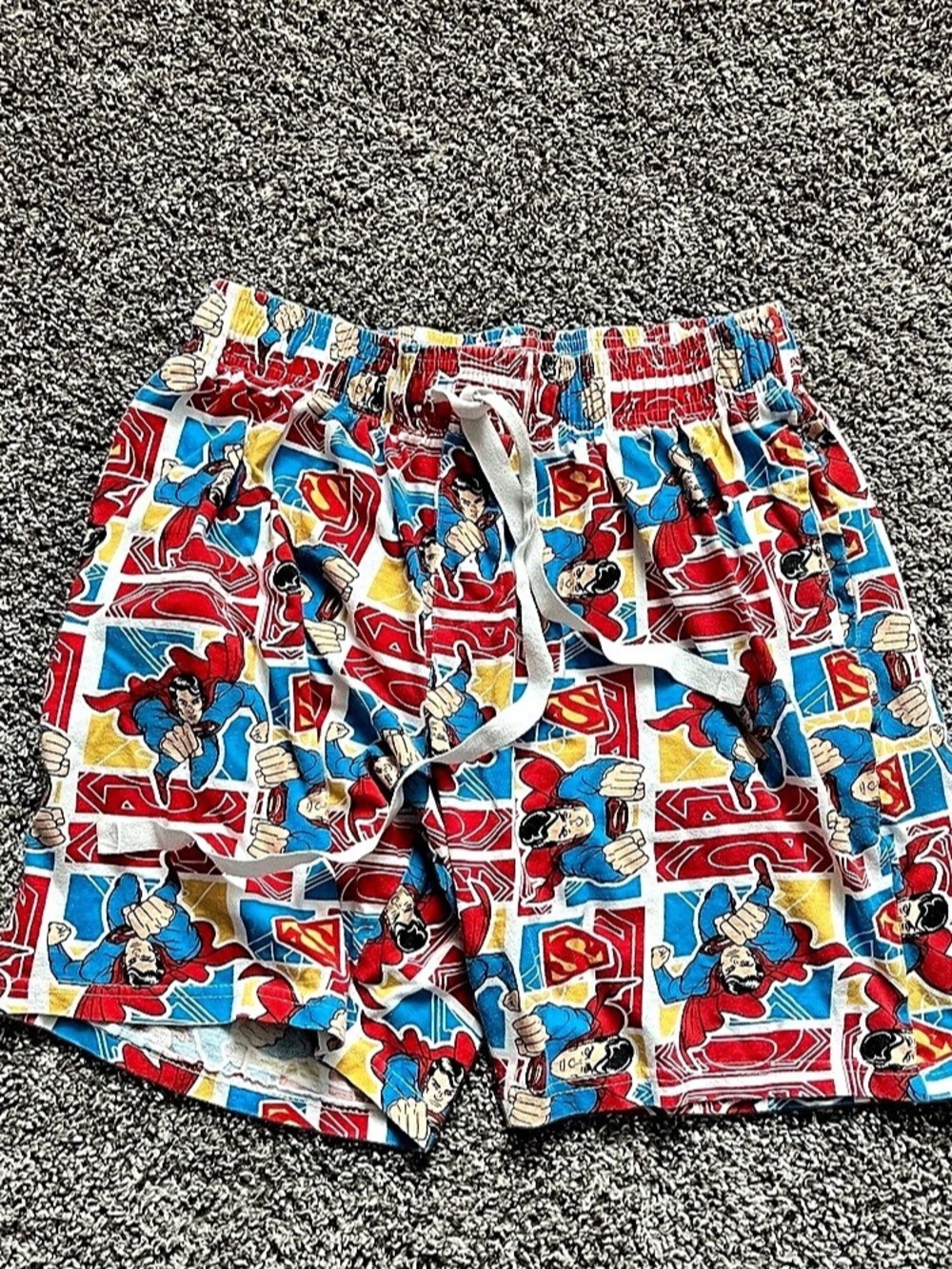 Superman Pajama Shorts Size M Used